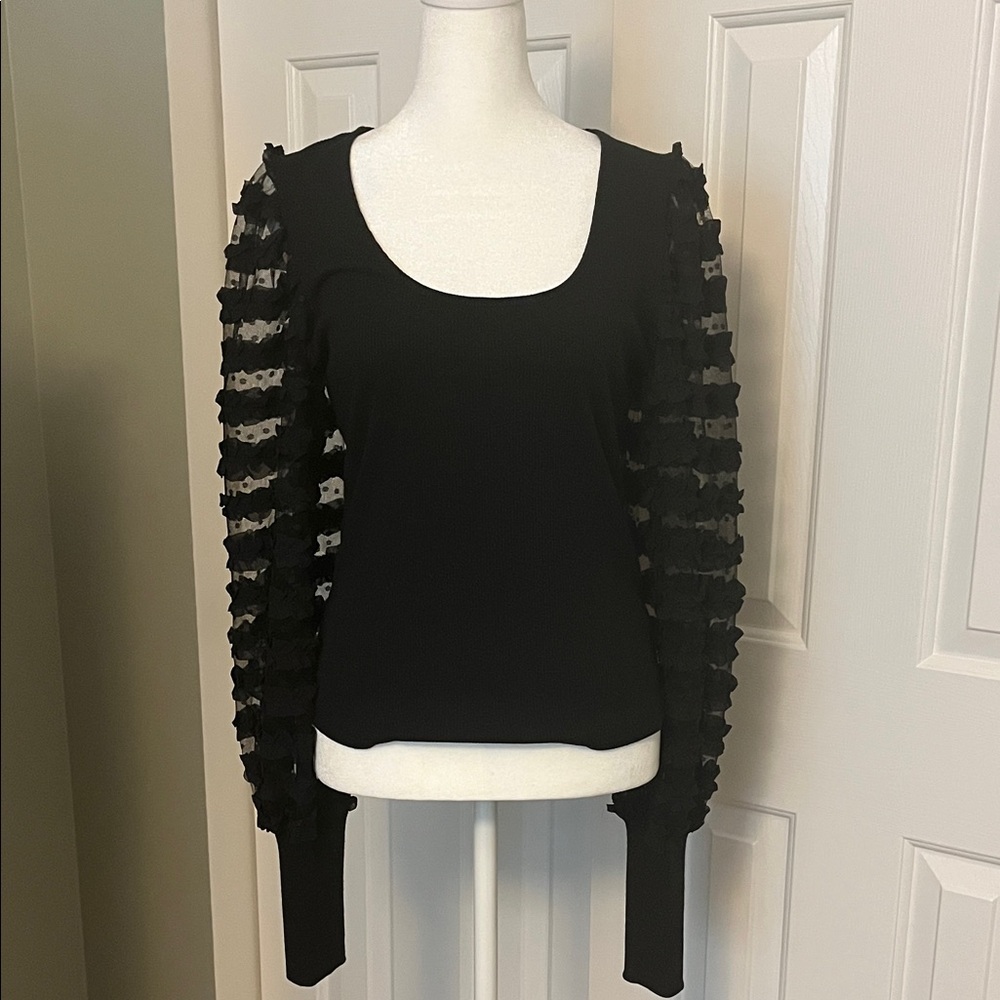 Anthropologie Dolan Ribbed Scoop Neck Top